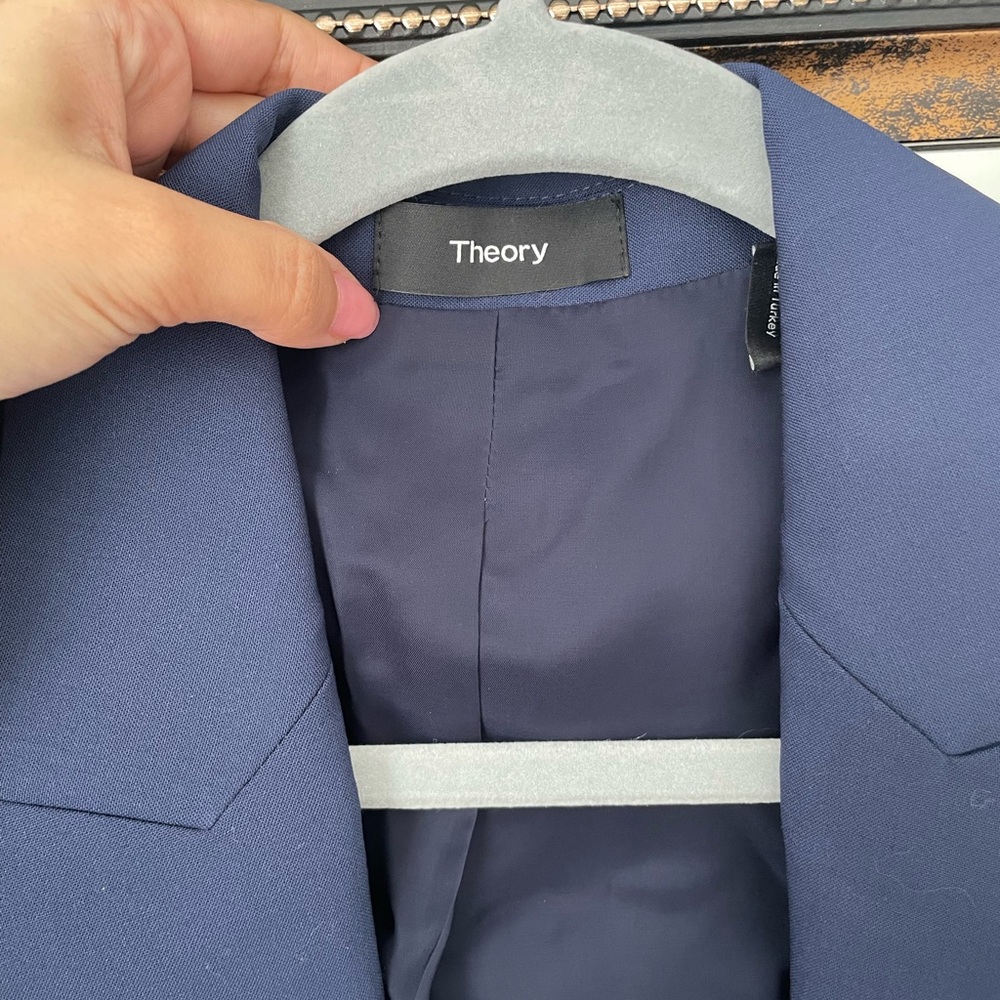 Theory Classic Sea Blue Blazer - Picture 3 of 3